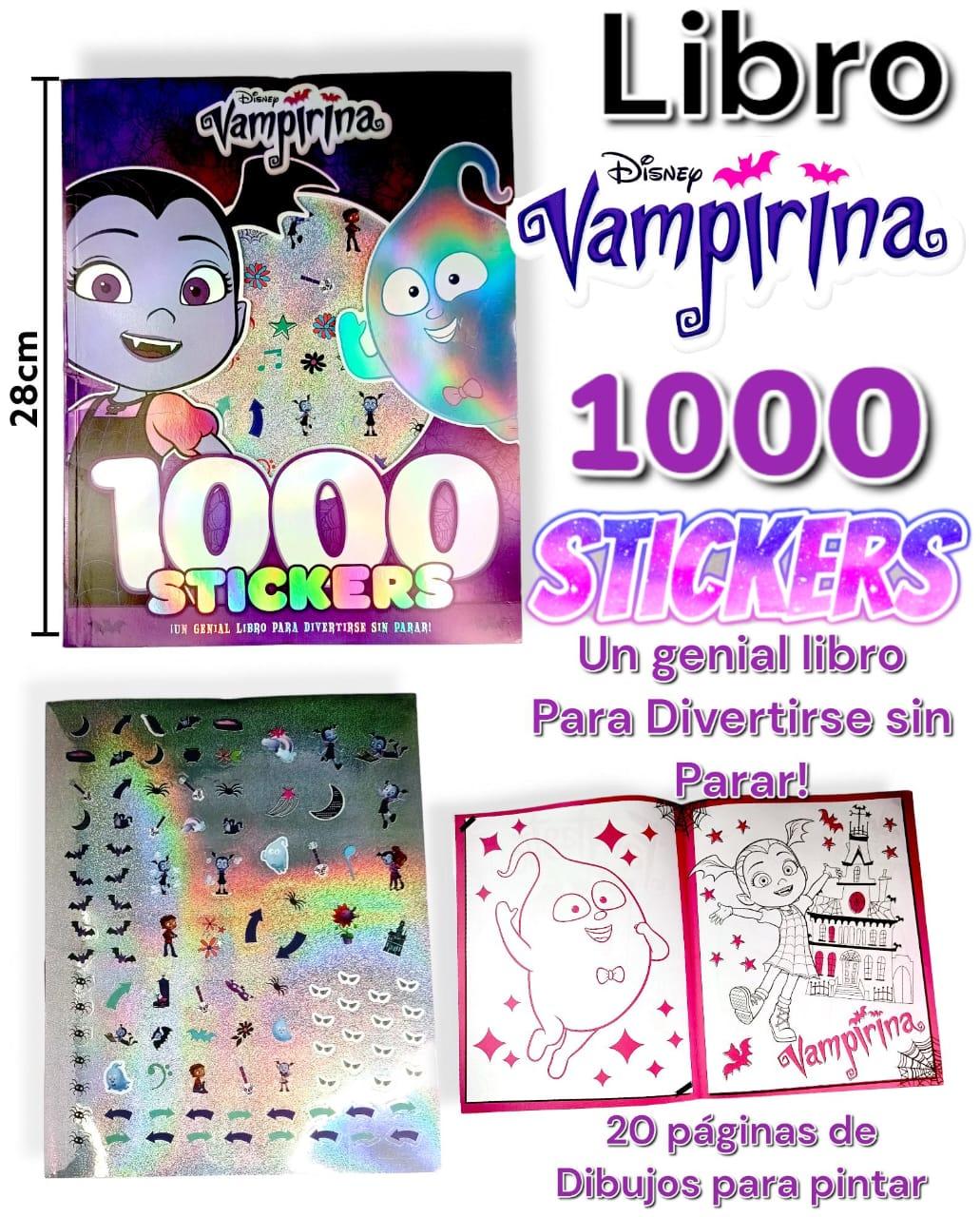 Libro para colorear 1000 stickers VAMPIRINA